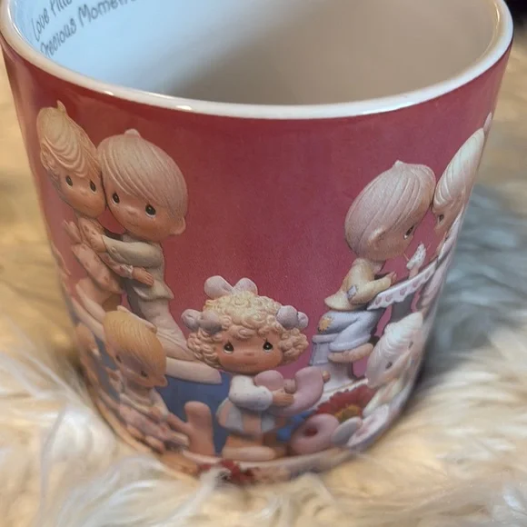 Precious Moments Pink Mug with Adorable Characters - Picture 2 of 8